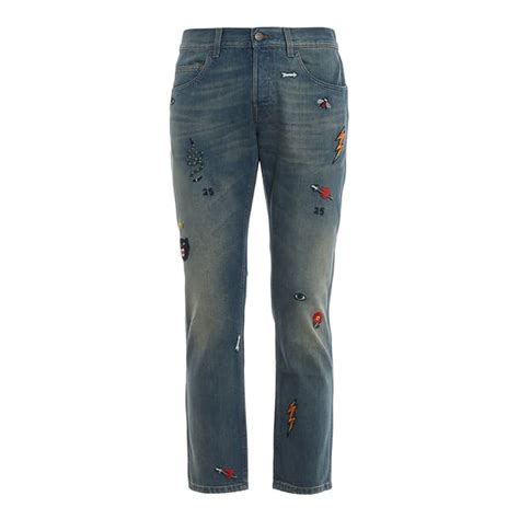 prezzo pantaloni gucci|Gucci tapered jeans.